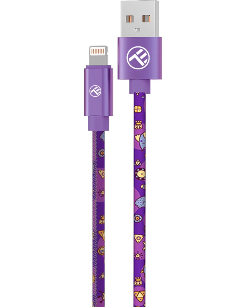  USB Type-A male  Lightning male Tellur Graffiti - 1 m - 