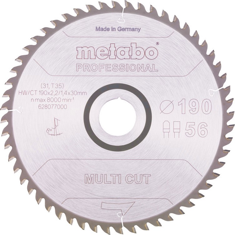       Metabo - ∅ 190 / 30 / 2.2 mm  56  - 