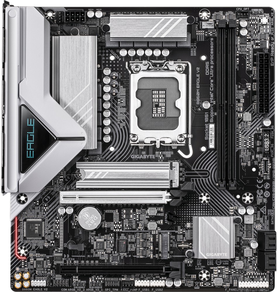 Дънна платка Gigabyte B860M Eagle V2 Дънна платка Gigabyte B860M Eagle V2 - LGA 1851, Intel B860, DDR5, Micro ATX -