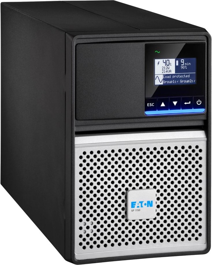 Непрекъсваемо токозахранващо устройство UPS Eaton 5P 1150i G2 Непрекъсваемо токозахранващо устройство UPS Eaton 5P 1150i G2 - 1150 VA, 920 W, 8 x IEC 320 C13 изхода, USB, LCD дисплей, Line Interactive -