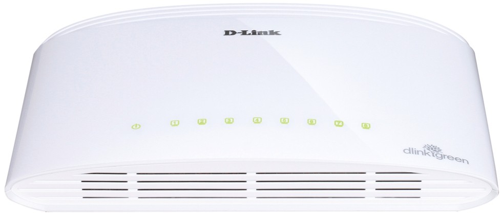 Суич D-Link DGS-1008D Суич D-Link DGS-1008D - 8 порта, 1000 Mbps -