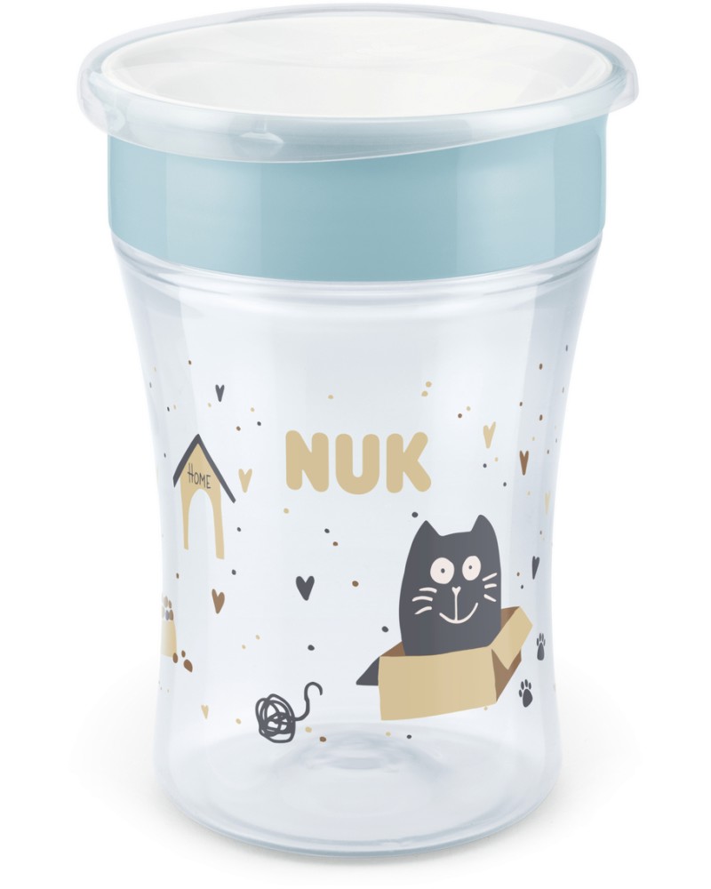   360 NUK Cat & Dog - 230 ml,   Magic Cup, 8+  - 