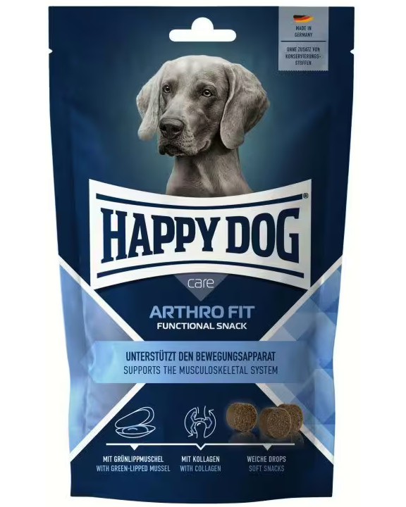 Лакомства за кучета за здрави стави Happy Dog Care Arthro Fit Лакомства за кучета за здрави стави Happy Dog Care Arthro Fit - 100 g, в зряла възраст - храна