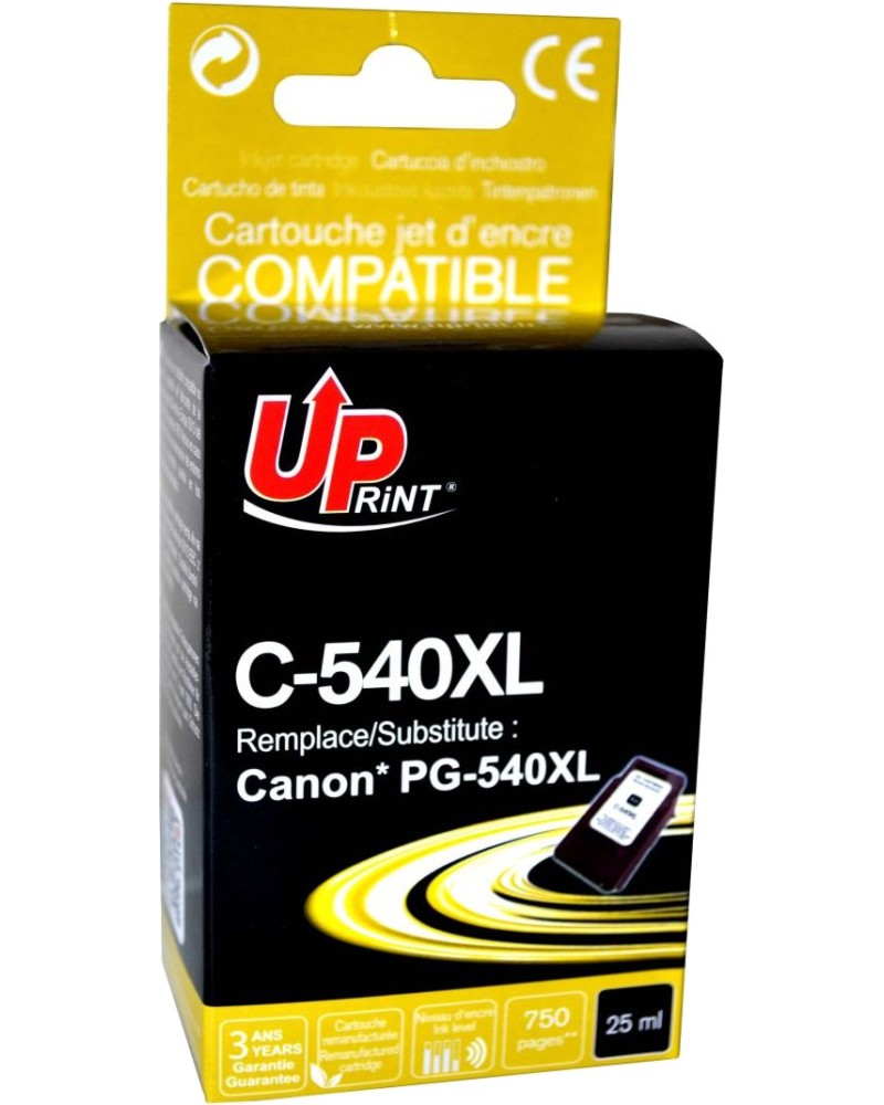      UPrint PG-540XL Black - 750  - 