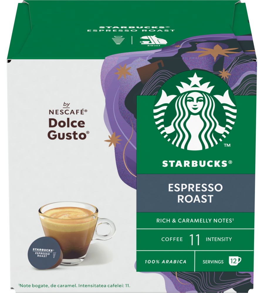   STARBUCKS Espresso Roast -  12  36  ,   by NESCAFE Dolce Gusto - 