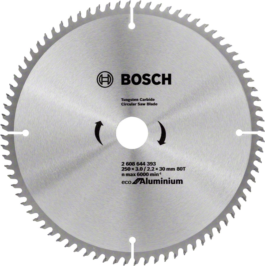     Bosch - ∅ 250 / 30 / 2.2 mm  80    Eco for Aluminium - 