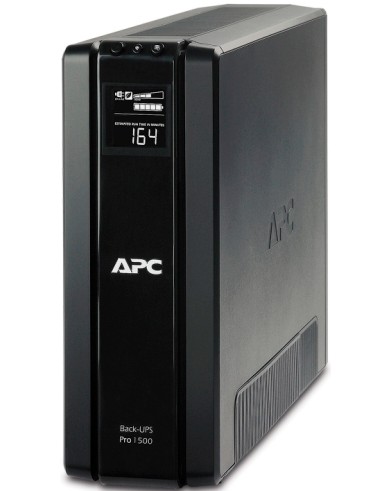 Непрекъсваемо токозахранващо устройство APC Power Saving Back UPS Pro 1500 Непрекъсваемо токозахранващо устройство APC Power Saving Back UPS Pro 1500 - 1500 VA, 865 W, 24 V / 9 Ah, 6 x Schuko изхода, RJ11 / RJ45 портове, AVR, LCD дисплей, Line Interactive -