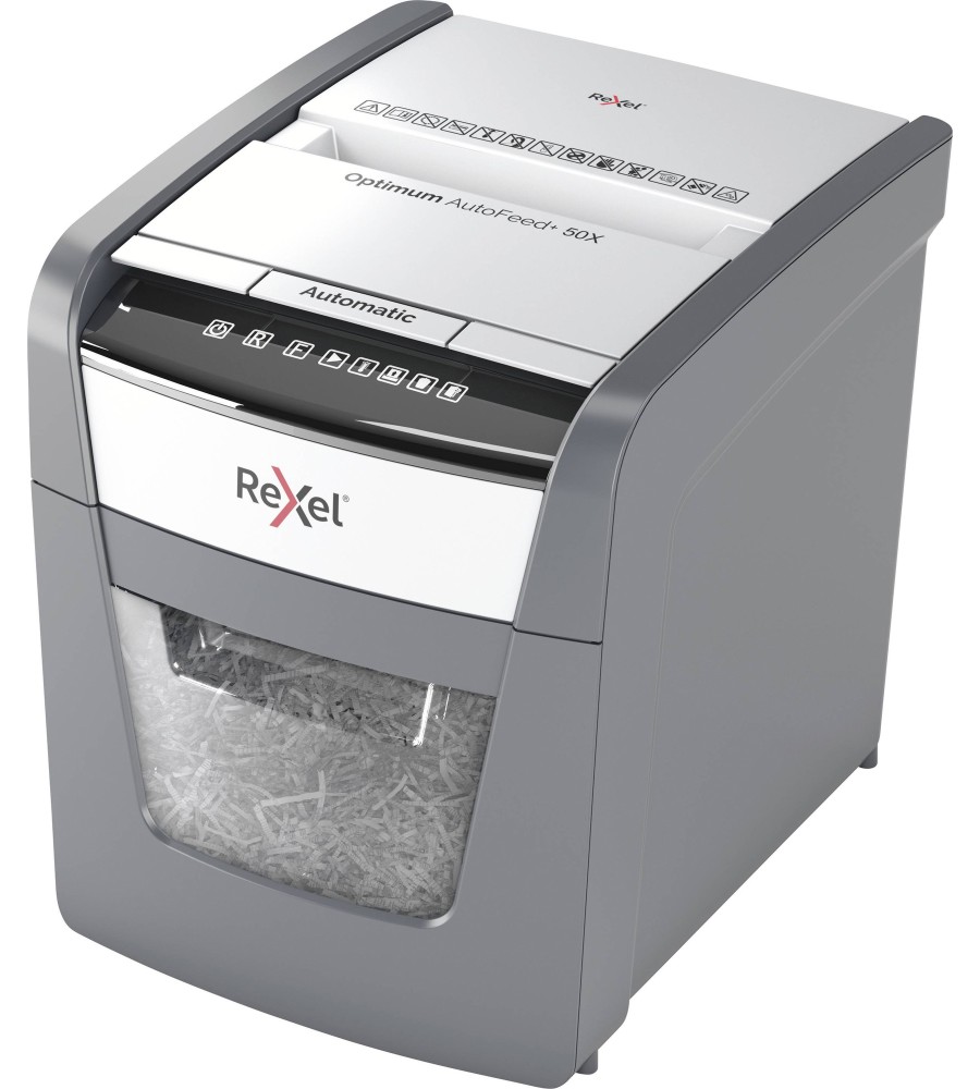 Шредер Rexel AutoFeed+ 50X Шредер Rexel AutoFeed+ 50X - Машина за унищожаване на документи от серията Optimum -