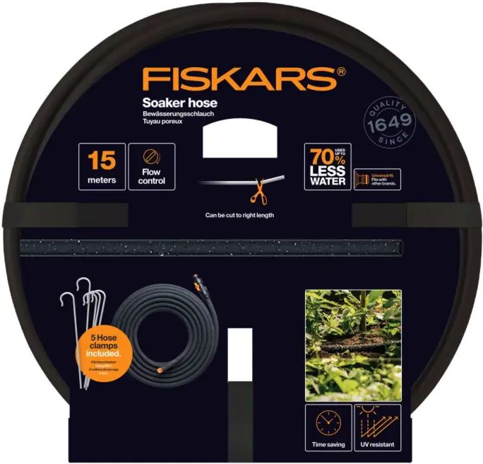Градински сълзящ маркуч ∅ 1/2" Fiskars Градински сълзящ маркуч ∅ 1/2" Fiskars - 15 m -