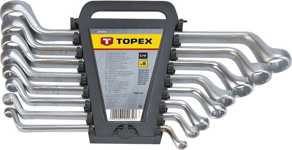 Ключове лула Topex Ключове лула Topex - 8 броя със захват 6 - 22 mm -