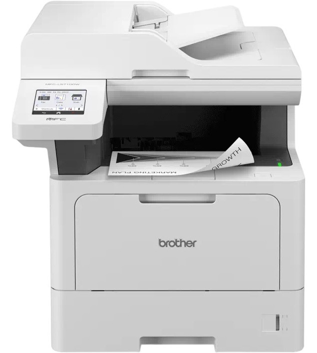 ������� ����������������� ���������� Brother MFC-L5710DW - ���������� ������� / ����� / ������ / ����, 1200 x 1200 dpi, 48 pages/min, LAN, Wi-Fi, USB, �4 - 