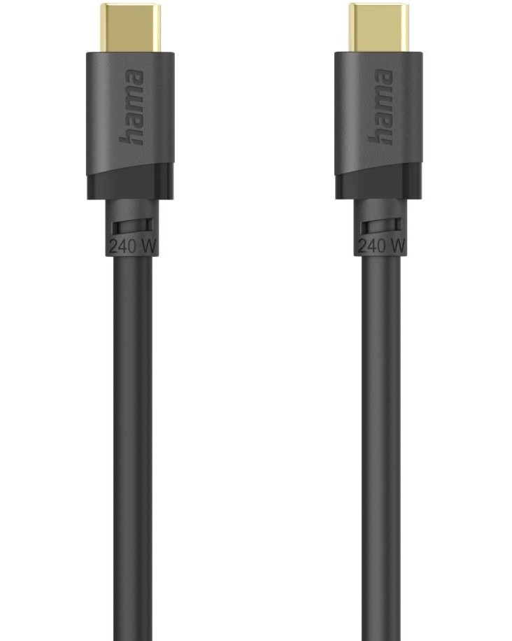 ����� USB-C male ��� USB-C male Hama E-Marker - 0.75 m, 240 W, 5 Gbps - 