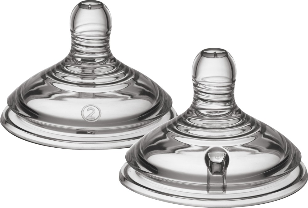    Tommee Tippee Medium Flow - 2 ,   Natural Start, 3+  - 