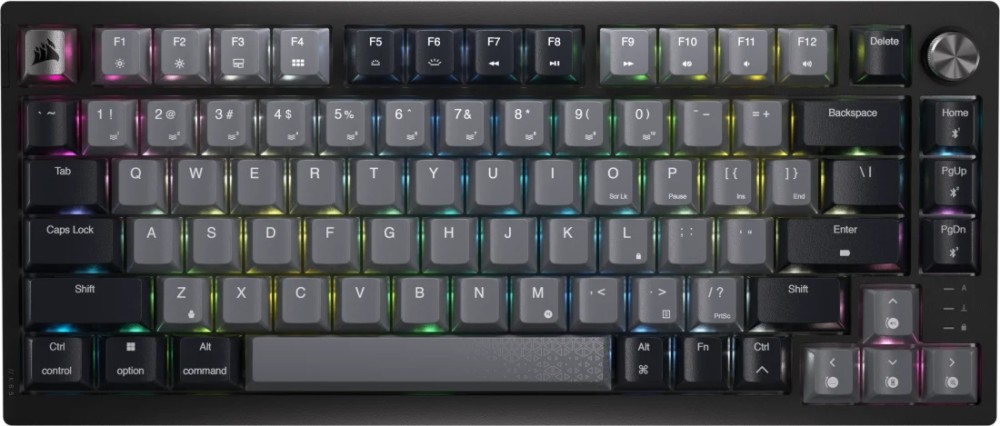 Безжична механична гейминг клавиатура Corsair K65 Plus Безжична механична гейминг клавиатура Corsair K65 Plus - TKL, Bluetooth, ANSI Layout, Corsair MLX Red -