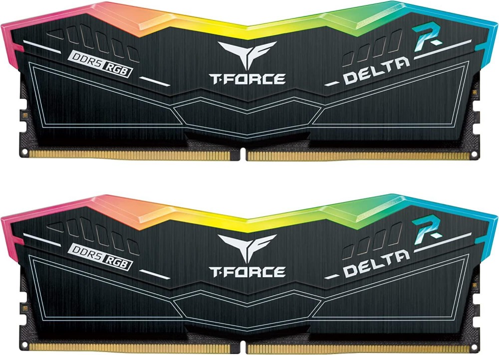 RAM памет Team Group T-Force Delta RGB RAM памет Team Group T-Force Delta RGB - 32 GB (2 x 16 GB), DDR5, 6000 MHz, CL40, Dual Channel -