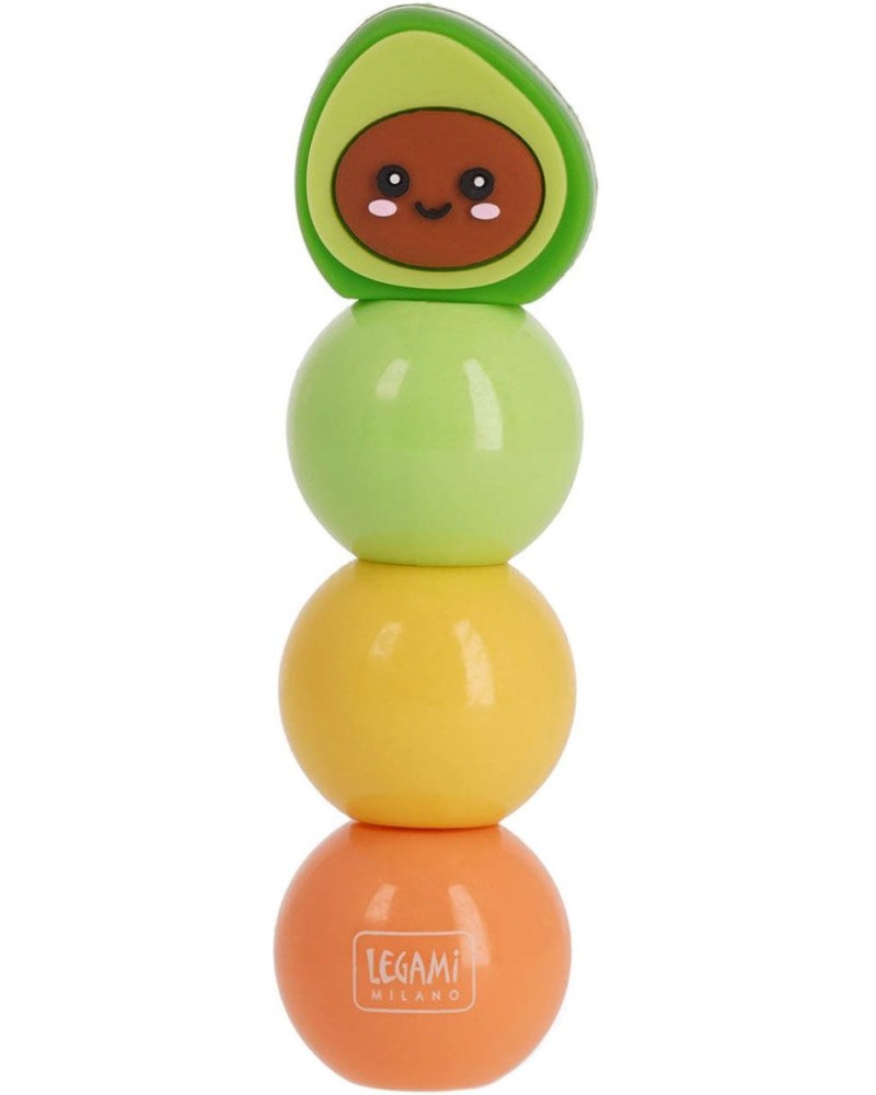 Текст маркер 3 в 1 Legami Avocado Текст маркер 3 в 1 Legami Avocado - 3 цвята -