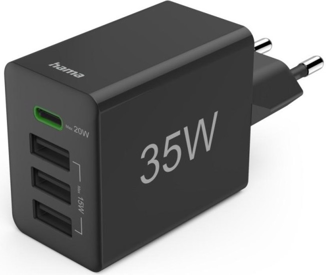  o Hama Mini - 35 W, 1 x USB-C, 3 x USB-A - 