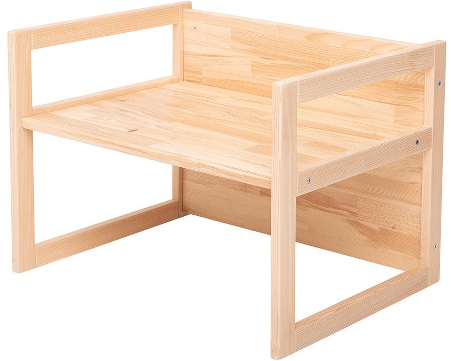 Детска дървена маса 2 в 1 Kukka Детска дървена маса 2 в 1 Kukka - 45.5 / 47 / 64.5 cm - продукт