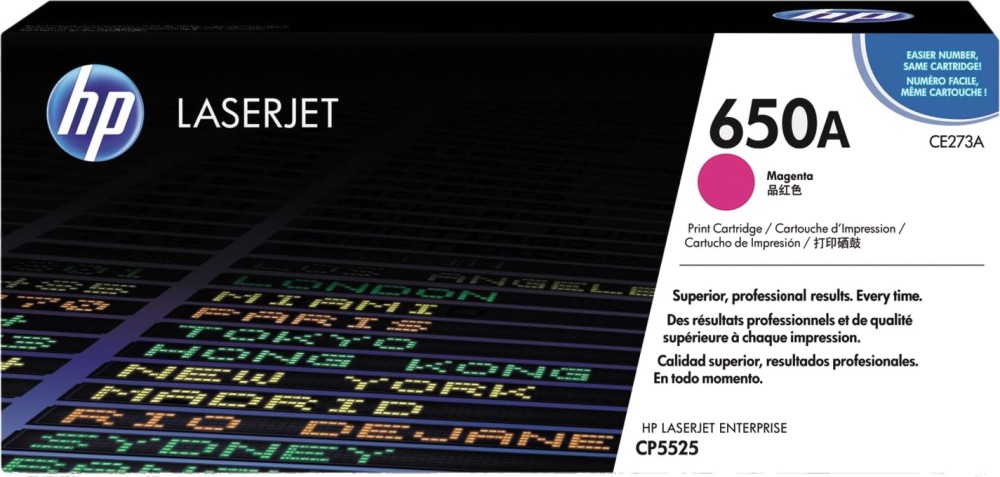 Тонер касета HP 650A Magenta Тонер касета HP 650A Magenta - 13500 страници -