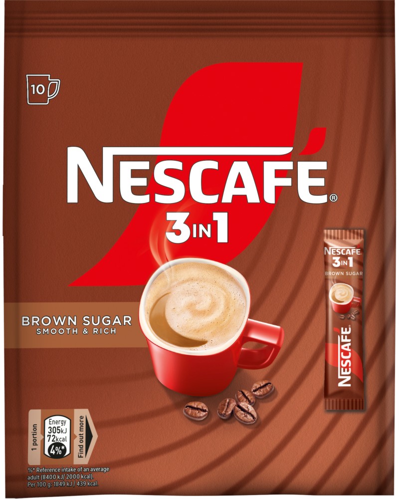   NESCAFE 3 in 1 Brown Sugar - 10  28  - 