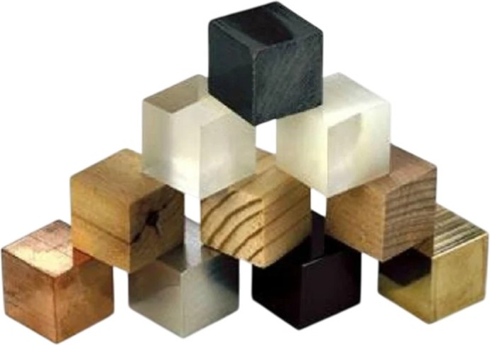 Кубчета с различна маса Кубчета с различна маса - 10 броя -