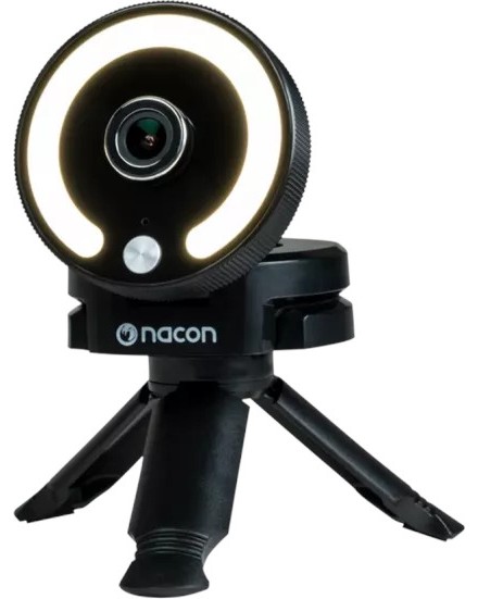 Уеб камера с микрофон Nacon Webcam Уеб камера с микрофон Nacon Webcam - 1080p, USB-C, 3-степенна LED светлина -