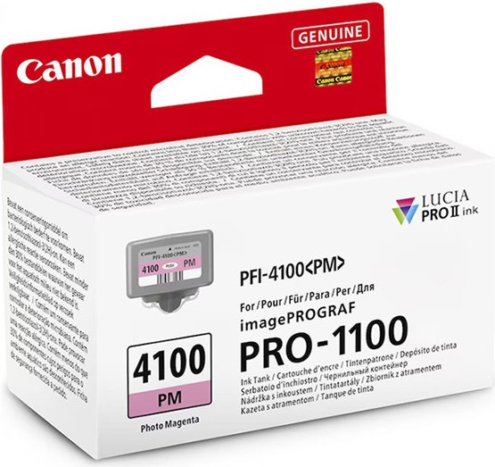 Касета с мастило за принтер Canon PFI-4100 Photo Magenta Касета с мастило за принтер Canon PFI-4100 Photo Magenta - 80 ml -