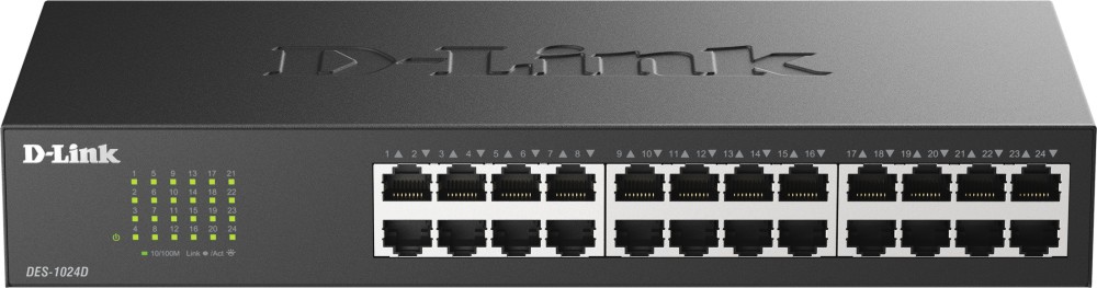 ���� D-Link DES-1024D - 24 x 10/100Base-TX, 4.8 Gbps - 