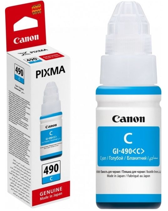������� �� ������� Canon GI-490 Cyan - 7000 �������� - 
