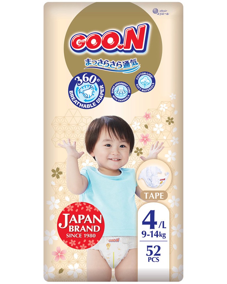  GOO.N Premium Soft 4 L - 52 ,   9-14 kg - 