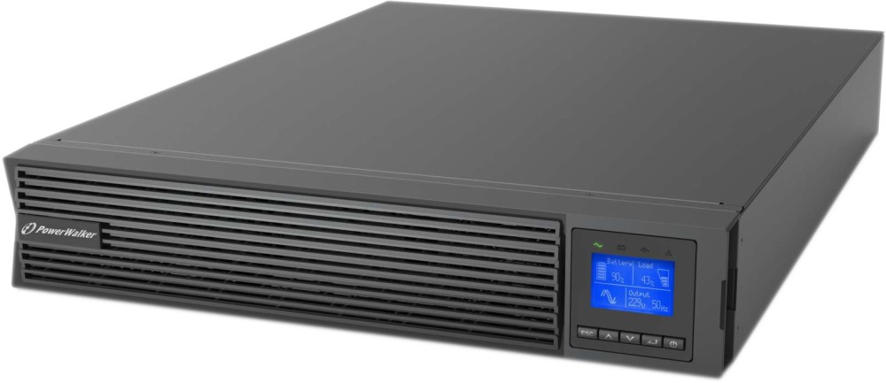    UPS PowerWalker VFI 3000 ICR IOT PF1 - 3000 VA, 3000 W, 6x 12V / 9Ah, 8x IEC C13 , 1x IEC C19 , RS-232, USB, EPO, OnLine - 