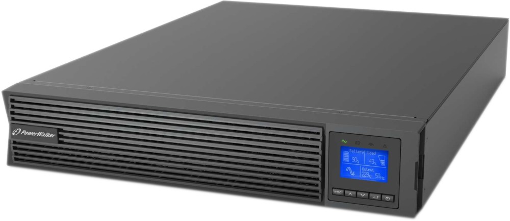 Непрекъсваемо токозахранващо устройство UPS PowerWalker VFI 3000 ICR IOT PF1 Непрекъсваемо токозахранващо устройство UPS PowerWalker VFI 3000 ICR IOT PF1 - 3000 VA, 3000 W, 6x 12V / 9Ah, 8x IEC C13 изхода, 1x IEC C19 изход, RS-232, USB, EPO, OnLine -