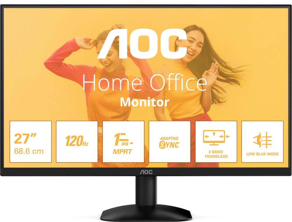 Монитор AOC 27B35HM Монитор AOC 27B35HM - 27", VA, 100 Hz, 16:9, 1920 x 1080, 4 ms, HDMI, VGA, Adaptive-Sync -