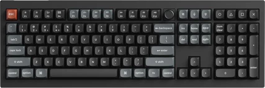 Безжична механична гейминг клавиатура Keychron V6 Ultra 8K Безжична механична гейминг клавиатура Keychron V6 Ultra 8K - 100%, Bluetooth, USB-C, RGB подсветка, ANSI Layout, Keychron Silk POM Brown Switch -