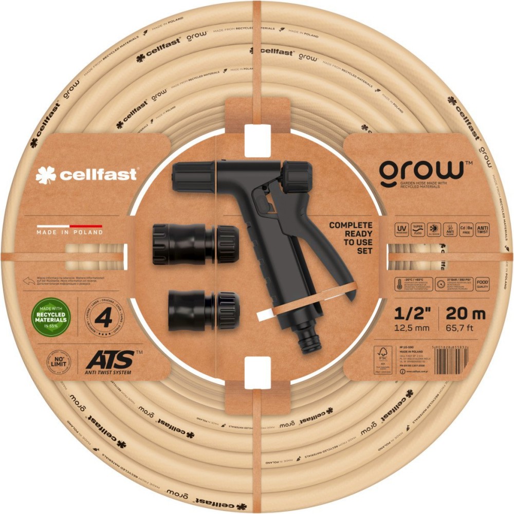 ����������� ��������� ������ ∅ 1/2" � �������� Cellfast - 20 m �� ������� Grow - 