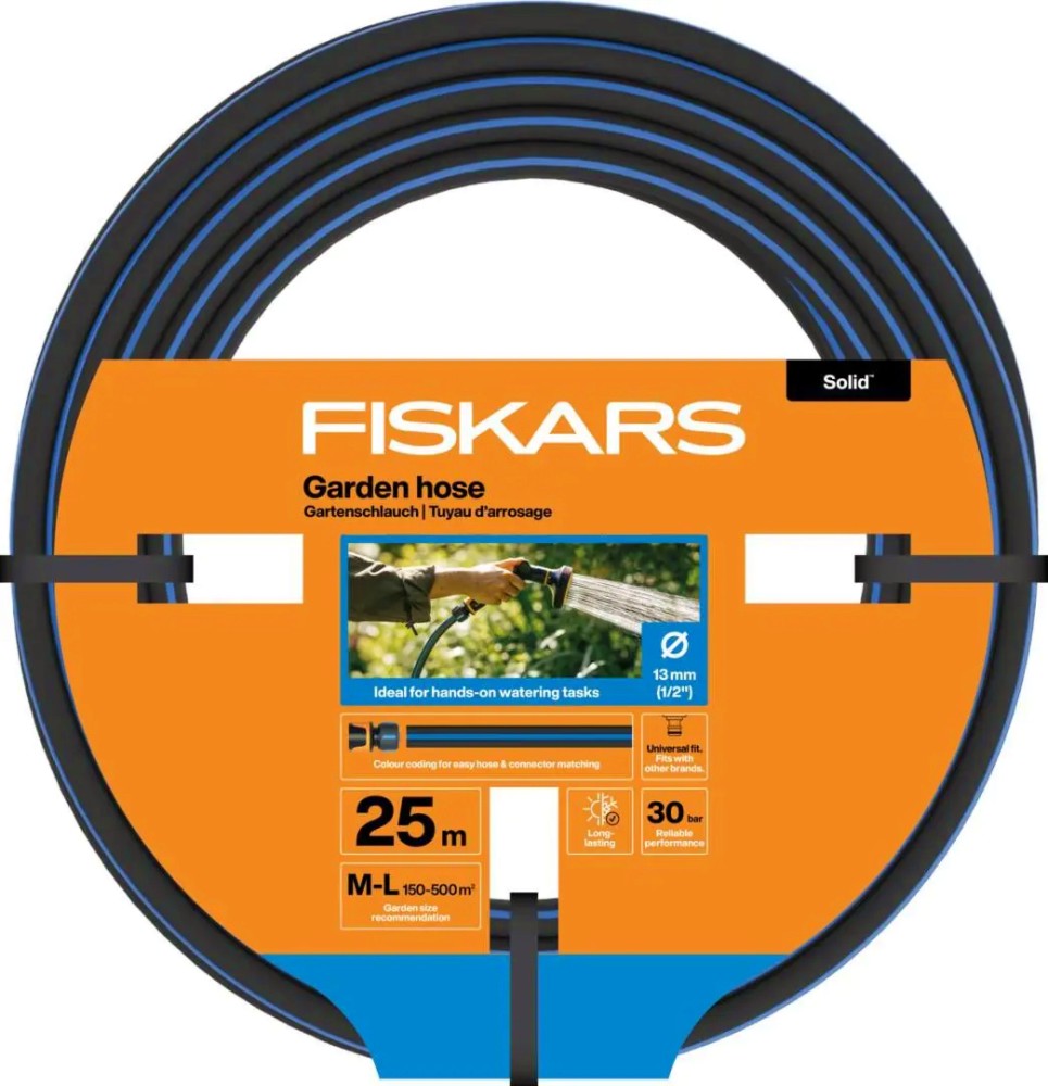 �������� ��������� ������ ∅ 1/2" Fiskars - 25 m �� ������� Solid - 