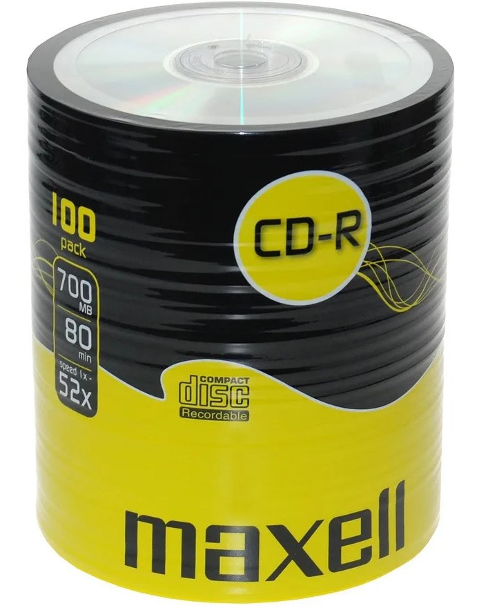 CD-R Maxell 700 MB - 100       52x - 