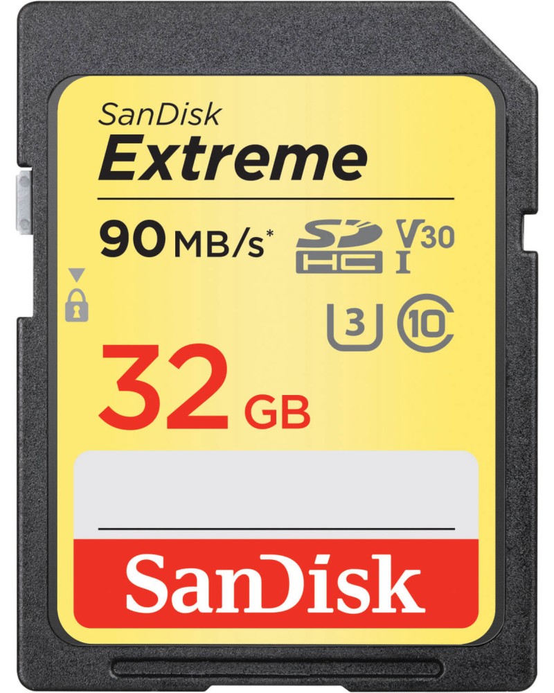 SDHC   32 GB SanDisk - Class 10, U3, V30   Extreme - 