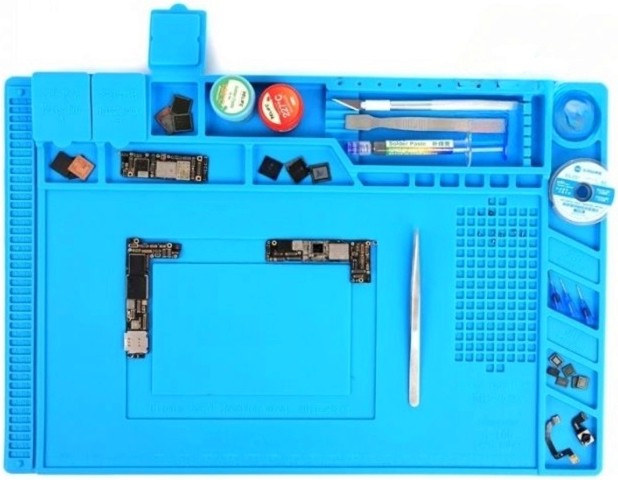 Антистатична силиконова подложка за запояване Антистатична силиконова подложка за запояване - 45 x 30 cm -