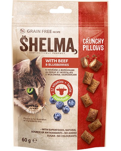    SHELMA Crunchy Pillows - 60 g,     - 