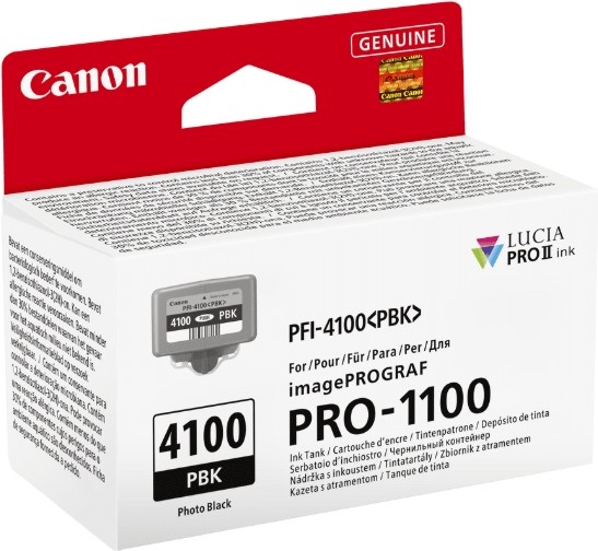 Касета с мастило за принтер Canon PFI-4100 Photo Black Касета с мастило за принтер Canon PFI-4100 Photo Black - 80 ml -