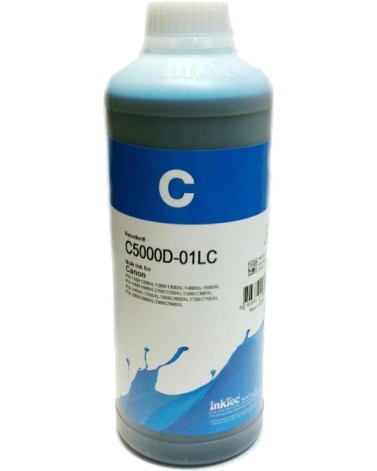 Мастило за принтер InkTec C5000D-01LC Cyan Мастило за принтер InkTec C5000D-01LC Cyan - 1 l, 4500 страници -