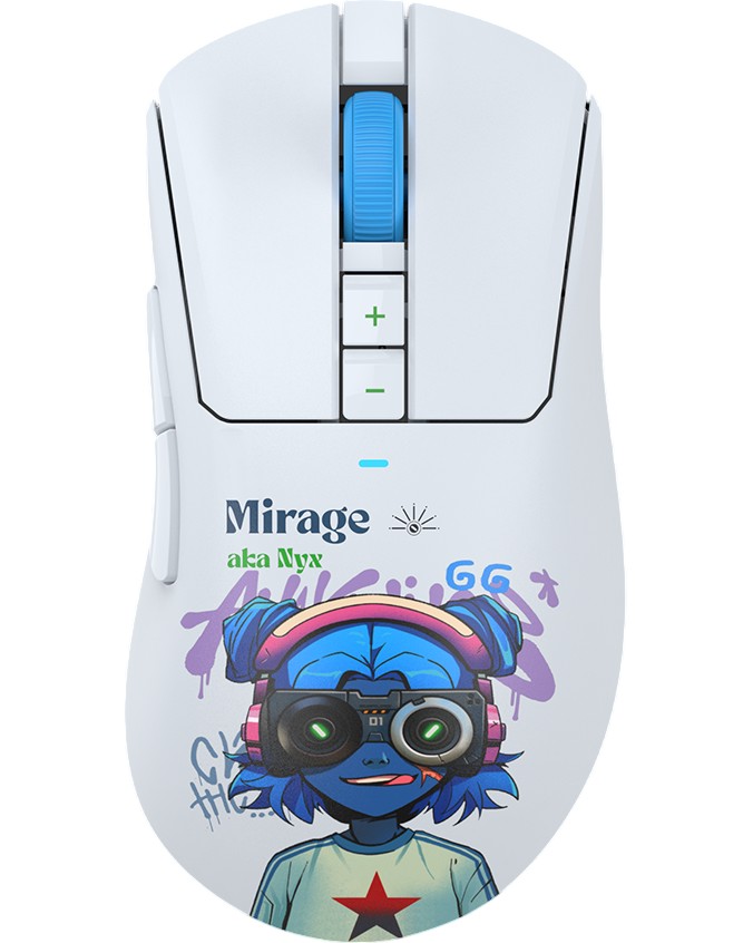 Гейминг безжична мишка A4tech Bloody R73 Pro Nyx Mirage Гейминг безжична мишка A4tech Bloody R73 Pro Nyx Mirage - Със 7 бутона, от серията Bloody -