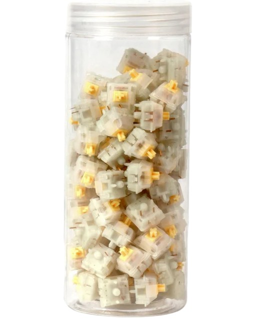 Суичове Keychron Gateron KS-3X1 Milky Суичове Keychron Gateron KS-3X1 Milky - 110 броя за механични клавиатури -