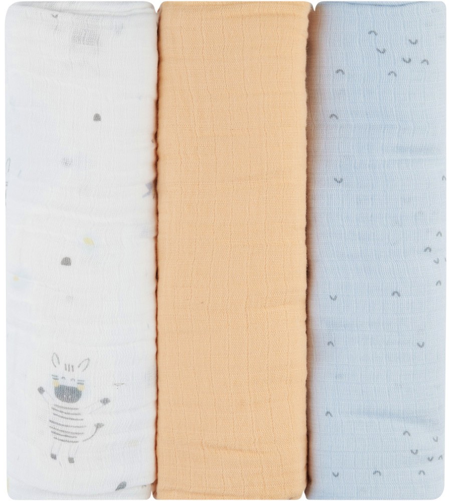 ���������� ������ Kikka Boo - 3 ����, 100 x 100 cm, �� ���������� Stripy Friends - �������