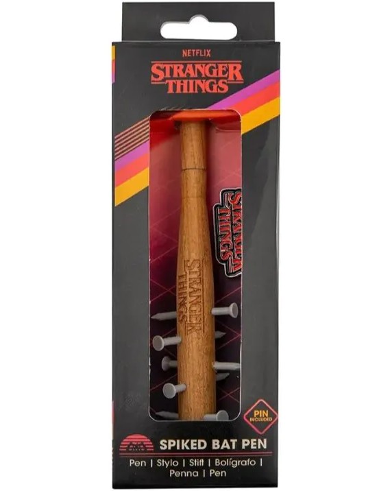Дървена химикалка Spiked Bat Дървена химикалка Spiked Bat - На тема Stranger Things -