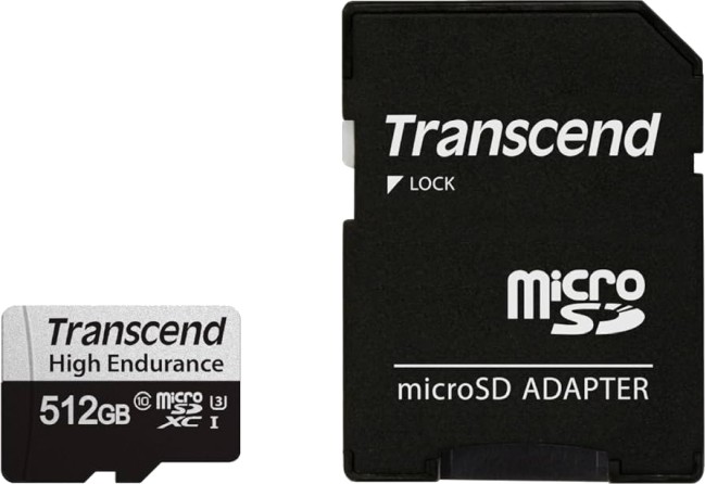 Micro SDXC   512 GB Transcend USD350V - Class 10, UHS-I U3,  SD  - 