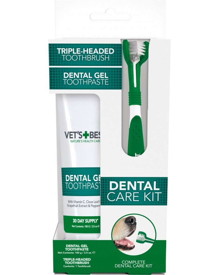 ��� �� ���� �� ������ Vet's Best Dental Care Kit - 100 g, � ����� �� ���� - �������