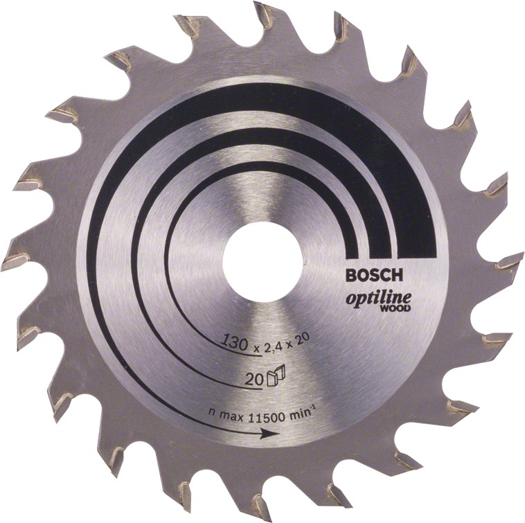     Bosch - ∅ 130 / 20 / 1.4 mm  20  30    Optiline Wood - 