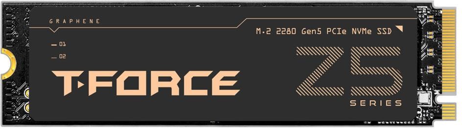 SSD памет Team Group T-Force Z540 PCIe 5.0 x4 NVMe M.2 SSD памет Team Group T-Force Z540 PCIe 5.0 x4 NVMe M.2 - 1 TB, четене 11700 MB/s, запис 9500 MB/s, 3D NAND TLC -